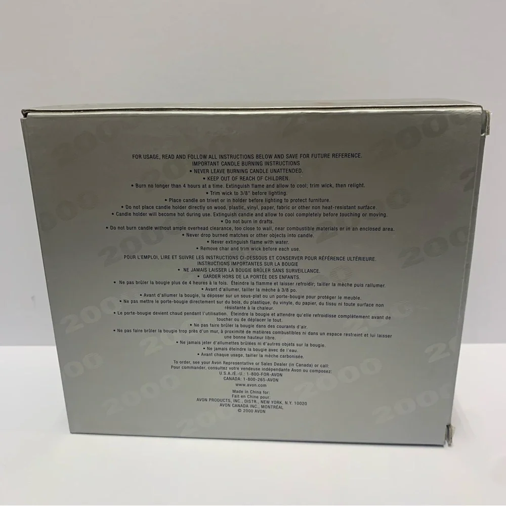 Avon 2000 Edition Y2K Celebration Candle Vintage Millennium Decor
